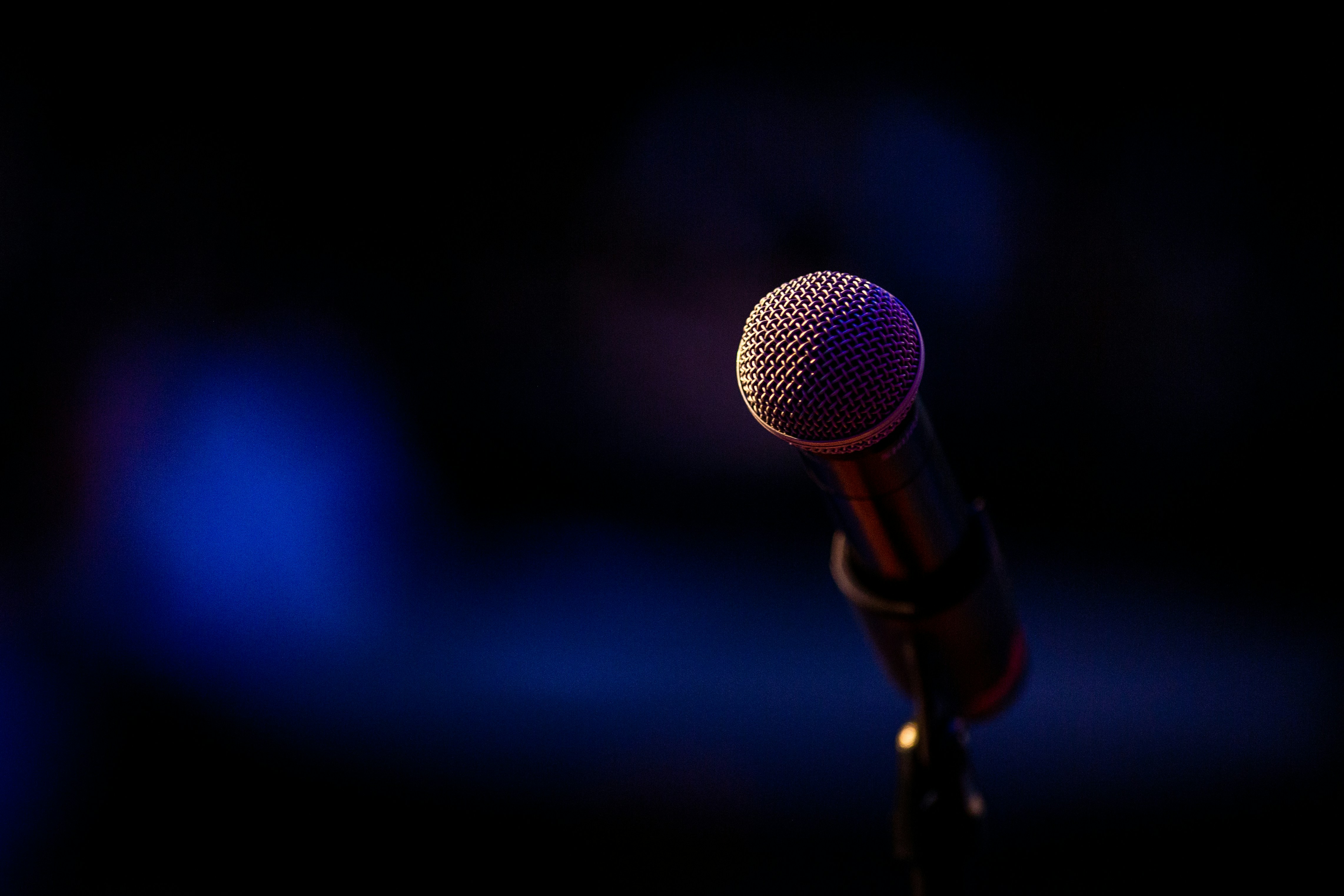 Microphone awaiting presentations